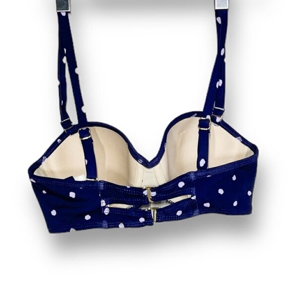 Swimsuits For All High Waisted Balconette Two-Piece Swimsuit in Purple Polkadot - Picture 5 of 7